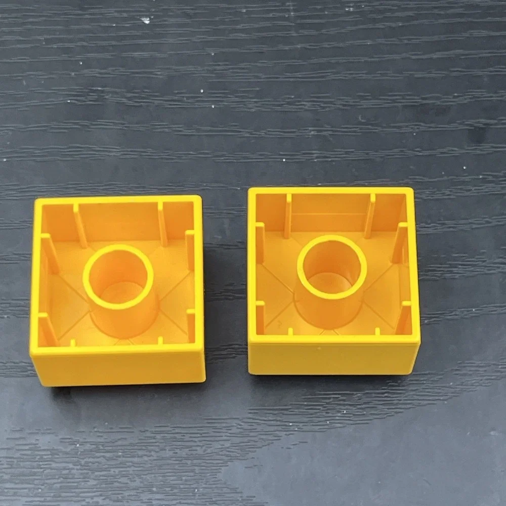 LEGO DUPLO Yellow Pumpkin Bricks Halloween Fall 2x2 Lot of 2 Genuine Parts